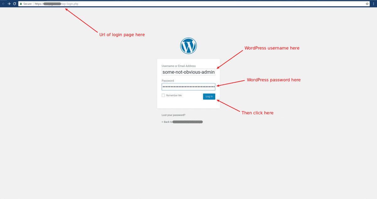 Url входа
