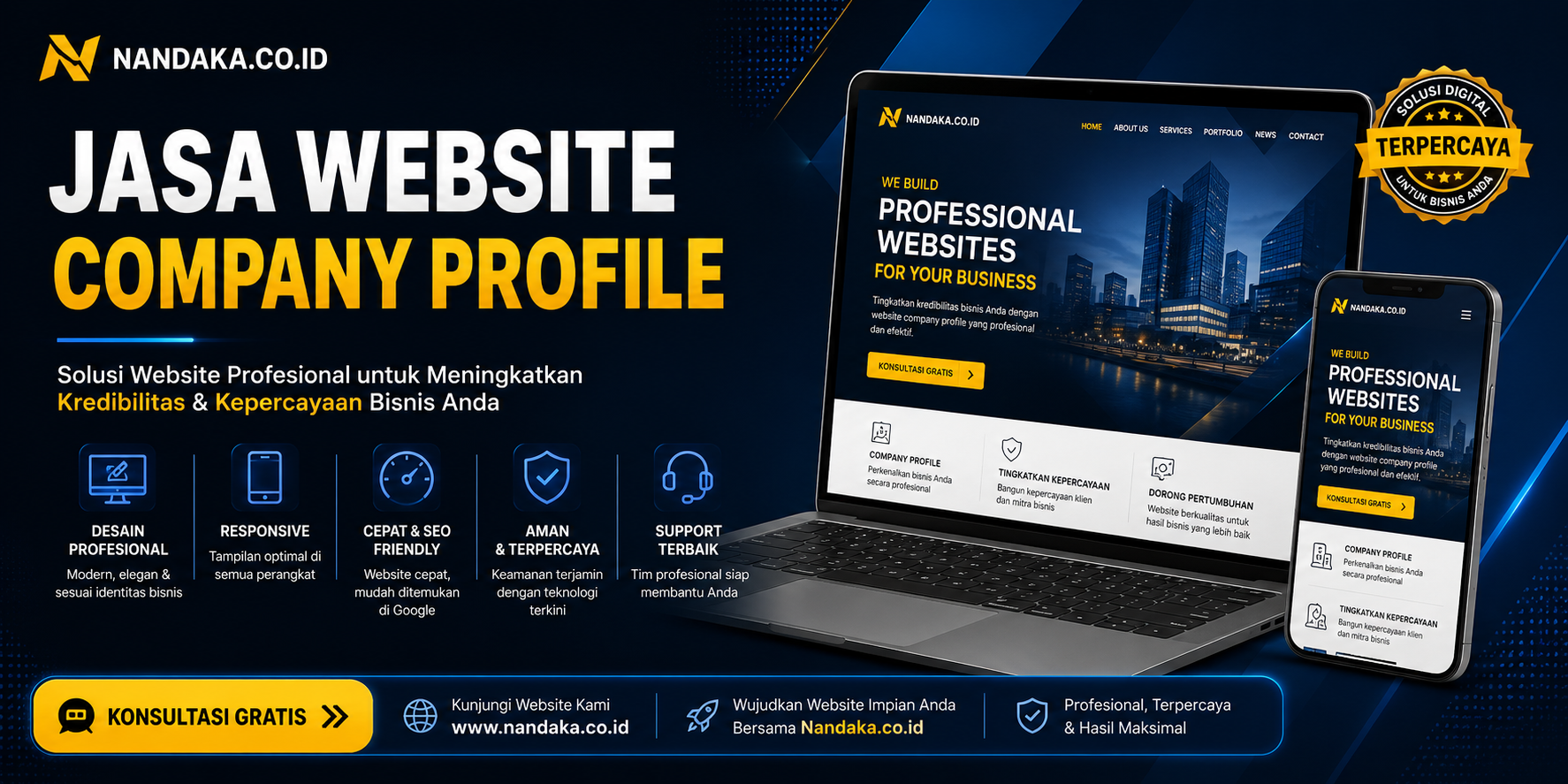 jasa website company profile nandaka.co.id